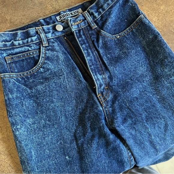 NWT VINTAGE 80's JORDACHE ACID WASH JEANS W ZIPPER DETAIL - Picture 13 of 13